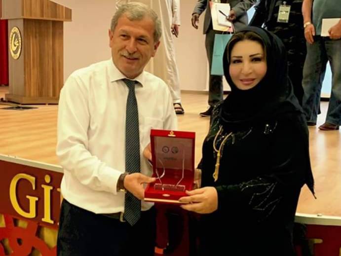 الدكتورة السليم تنال تكريم جامعة غيرسون التركية  