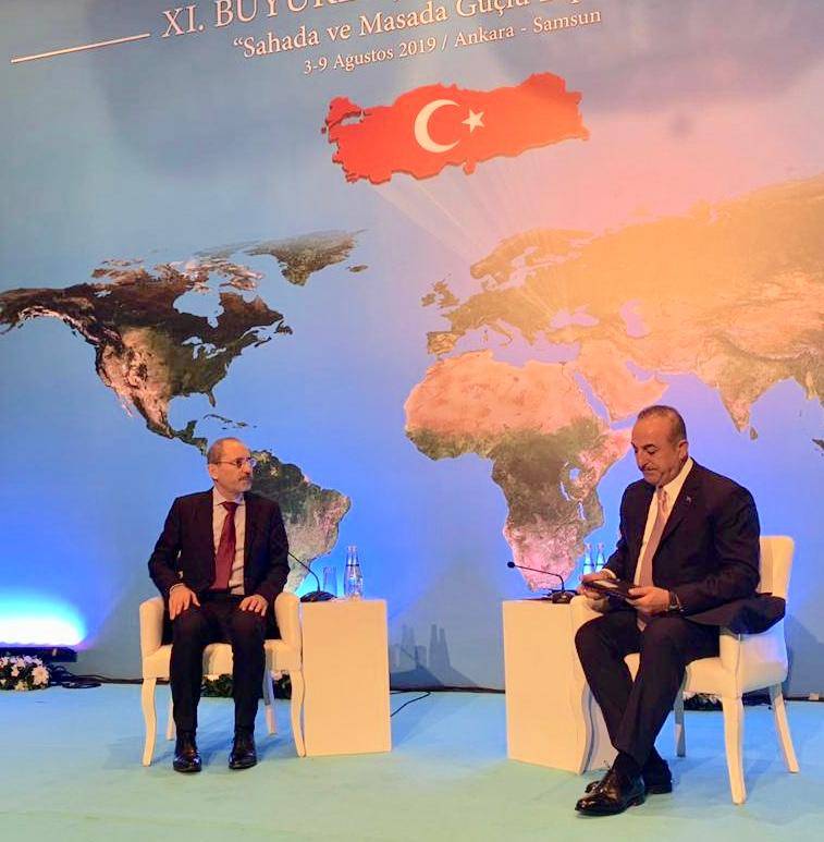 وزير الخارجية وشؤون المغتربين ايمن الصفدي يحاضر في المؤتمر الحادي عشر للسفراء الأتراك