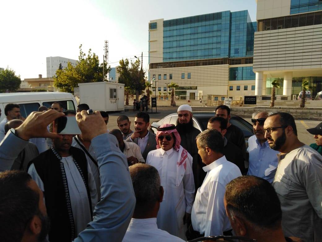 سفارة المملكة في الأردن تودع حجاج المركز السعودي لتدريب الكفيفيات وعددا من الأسر الأردنية.