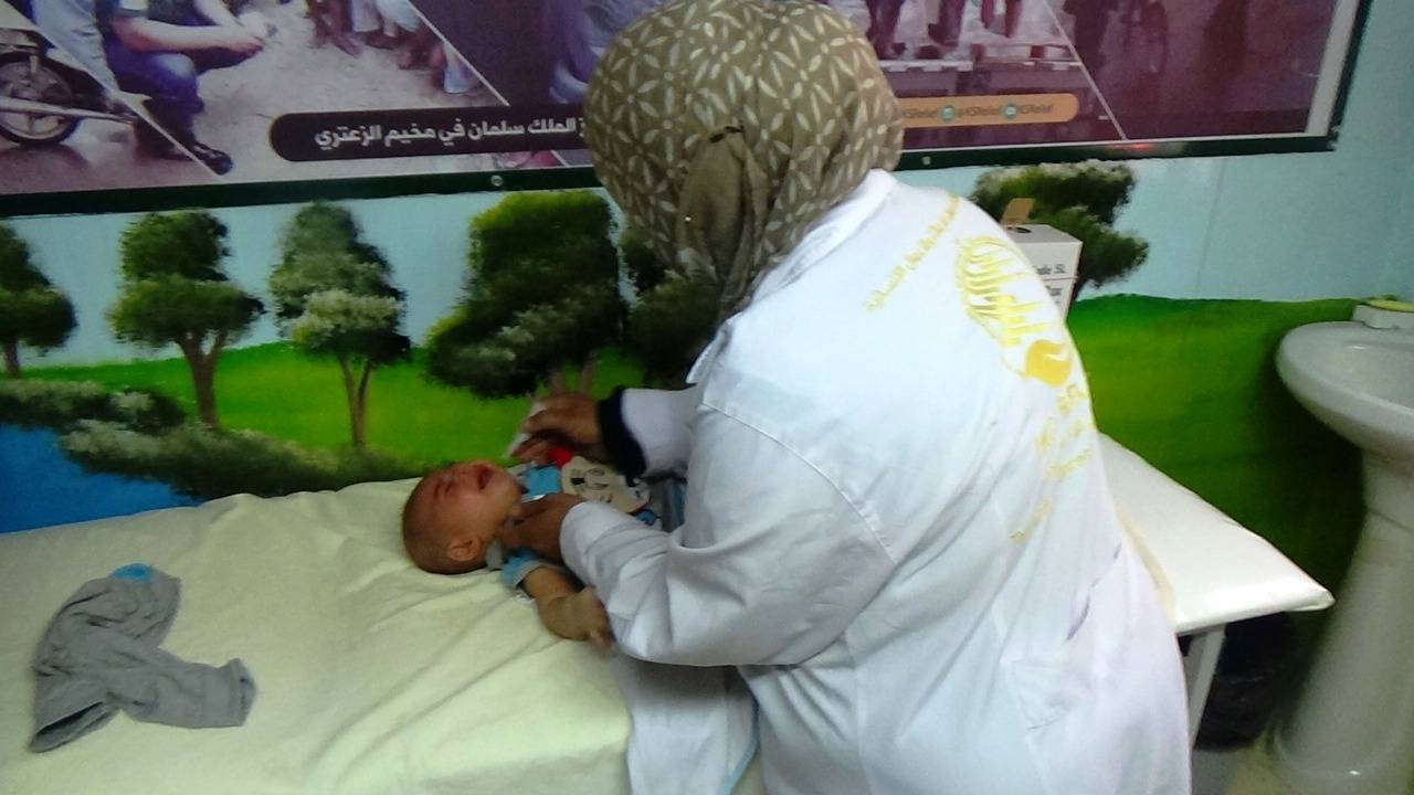 عيادات مركز الملك سلمان للإغاثة تتعامل مع اكثر من 20 الف حالة مرضية في مخيم الزعتري خلال شهر يوليو من العام 2019 م