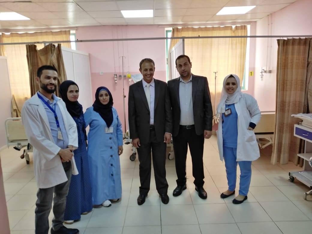 بالصور .. ادارة مستشفى النسائية والاطفال في محافظة المفرق تحتفل بعيد الاضحى مع المرضى .