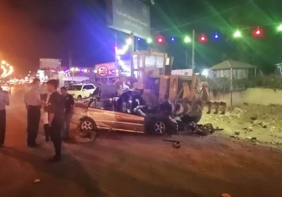 وفاة شخصين وإصابة ثلاثة آخرين اثر حادث تدهور في محافظة العاصمة