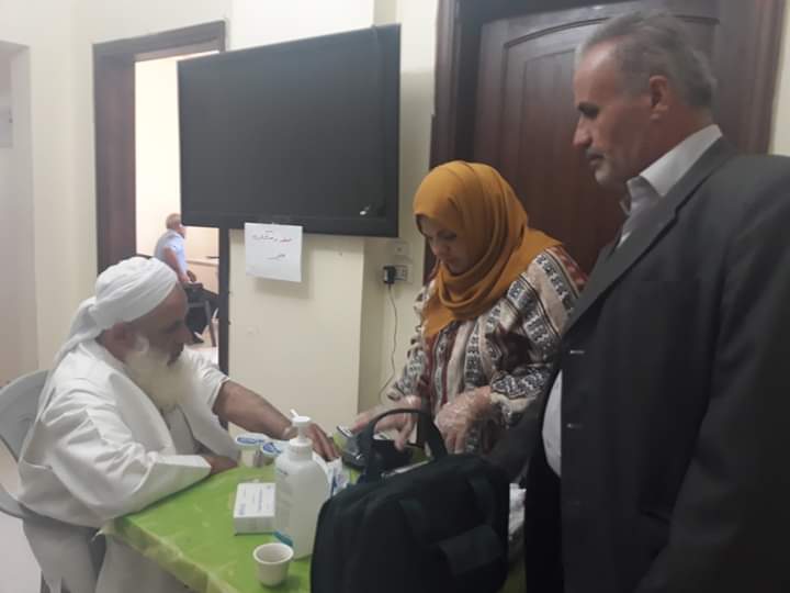 يوم طبي مجاني لجمعية القلوب الرحيمة في محافظة جرش بحضور فريق طبي متكامل .