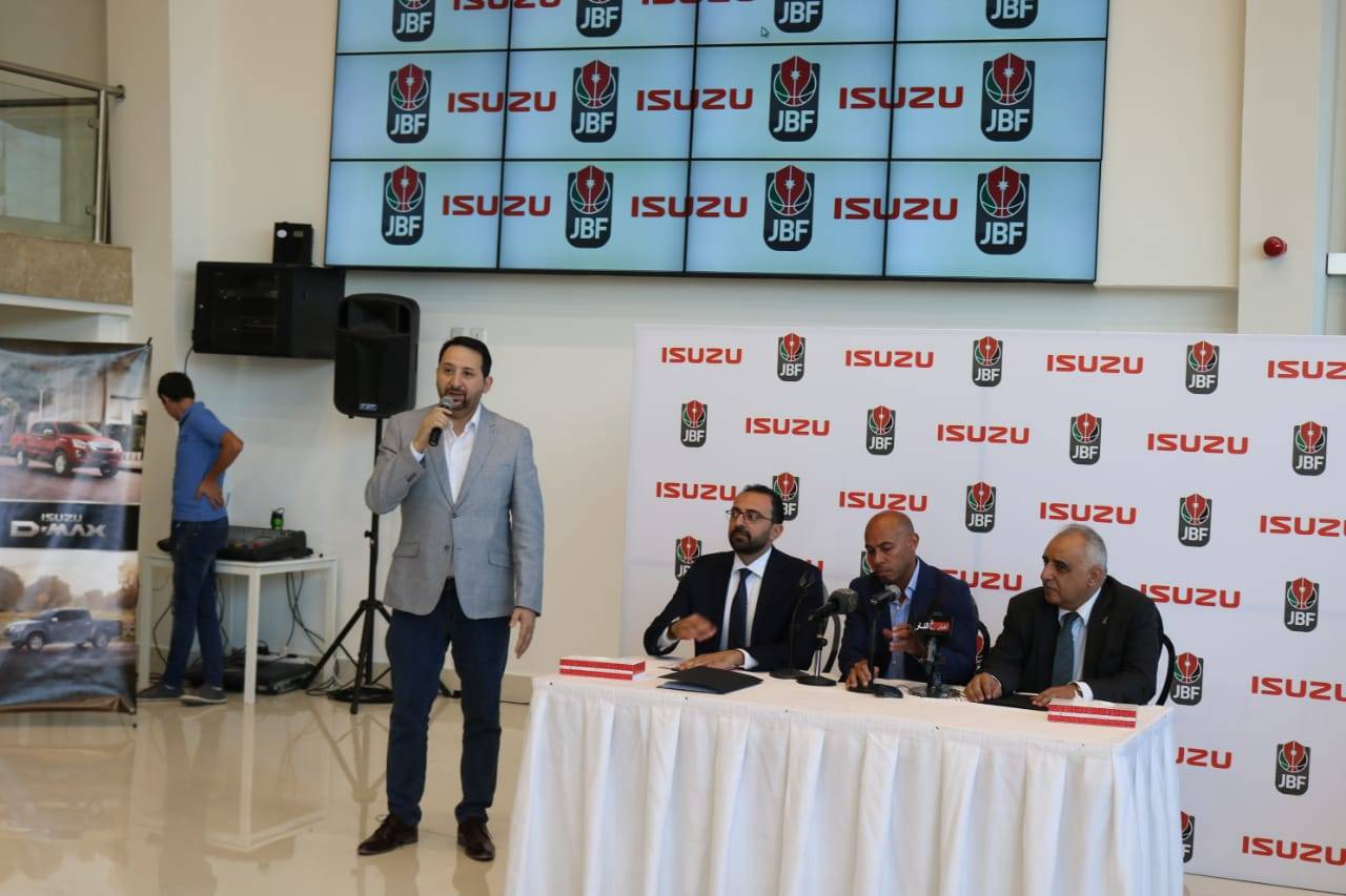 بحضورالمنتخب الوطني لكرة السلة “صقور الاردن” ايسوزو الأردن والاتحاد الأردني لكرة السلة يجددان اتفاقية راعي السيارات الحصري لكرة السلة الأردنية