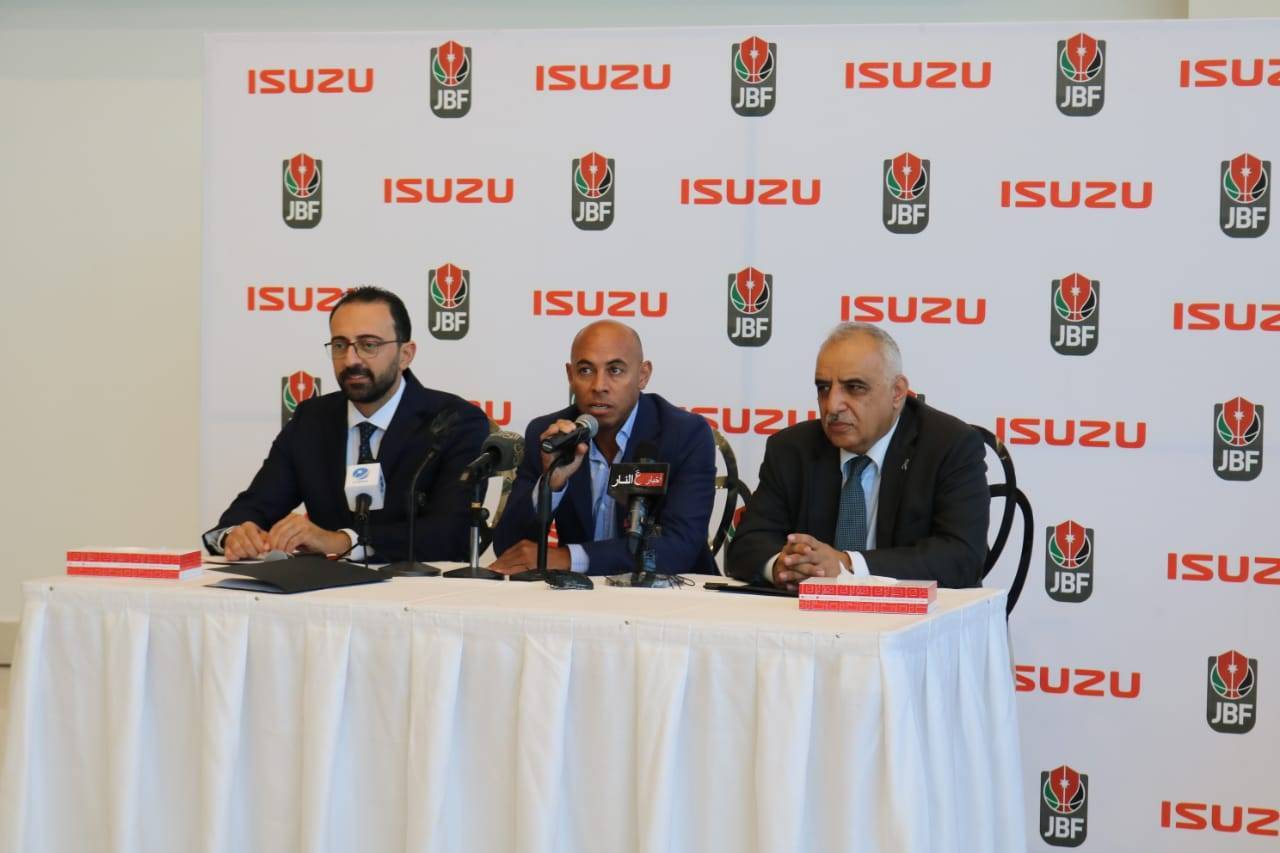 بحضورالمنتخب الوطني لكرة السلة “صقور الاردن” ايسوزو الأردن والاتحاد الأردني لكرة السلة يجددان اتفاقية راعي السيارات الحصري لكرة السلة الأردنية