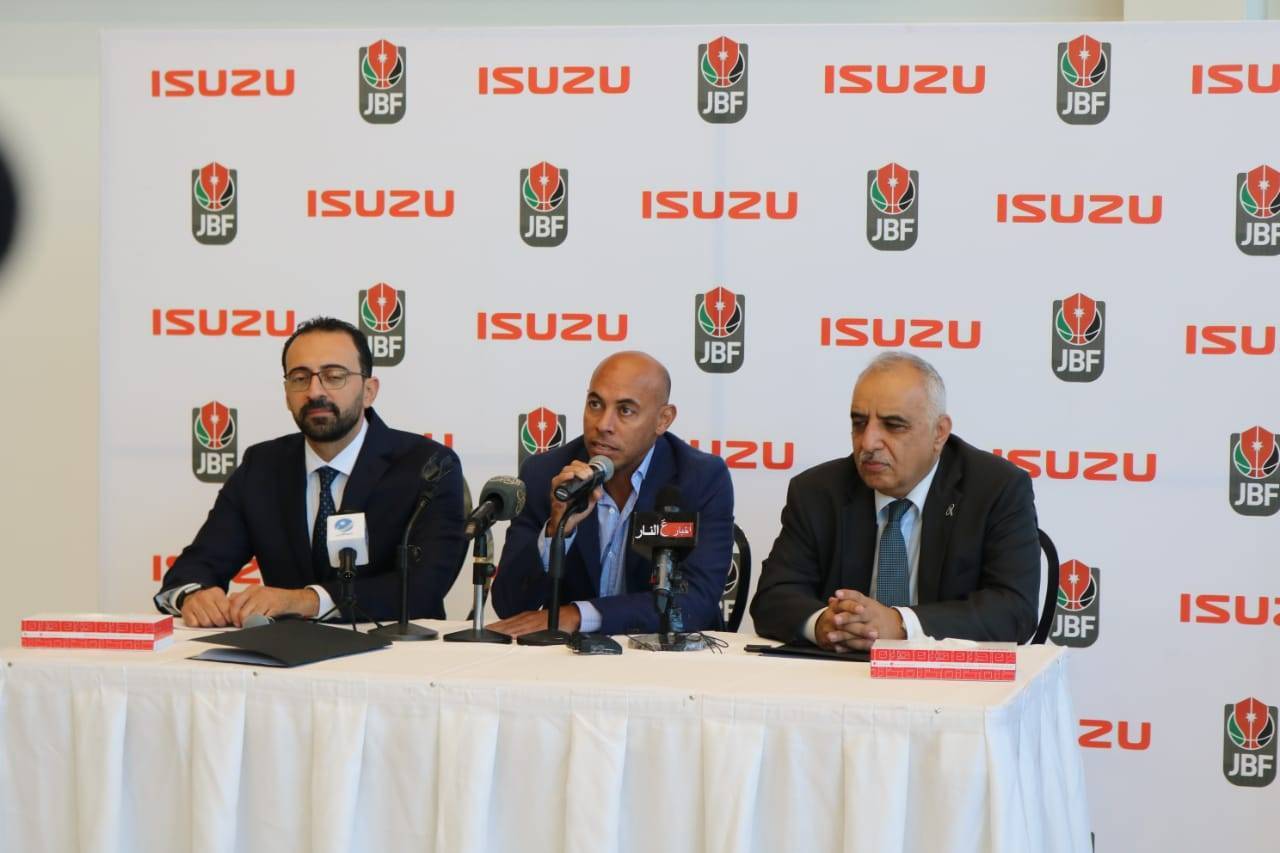 بحضورالمنتخب الوطني لكرة السلة “صقور الاردن” ايسوزو الأردن والاتحاد الأردني لكرة السلة يجددان اتفاقية راعي السيارات الحصري لكرة السلة الأردنية