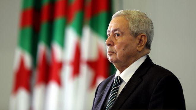 الرئيس الجزائري المؤقت يدعو الى الحوار لاختيار رئيس جديد للبلاد