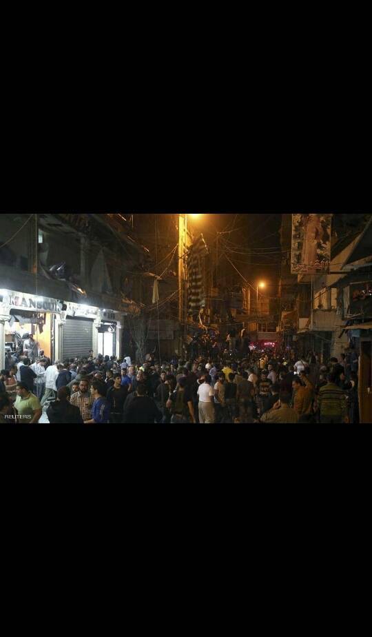 انفجار جنوبي العاصمة اللبنانية بيروت