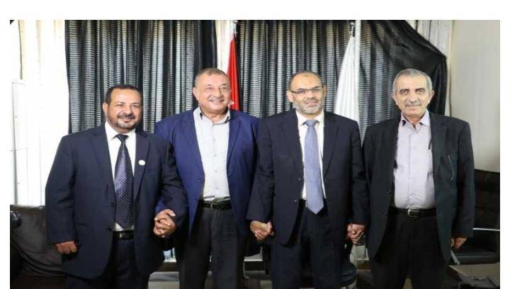نقيب المعلمين  الحجايا يلتقي نقباء المعلمين السابقين