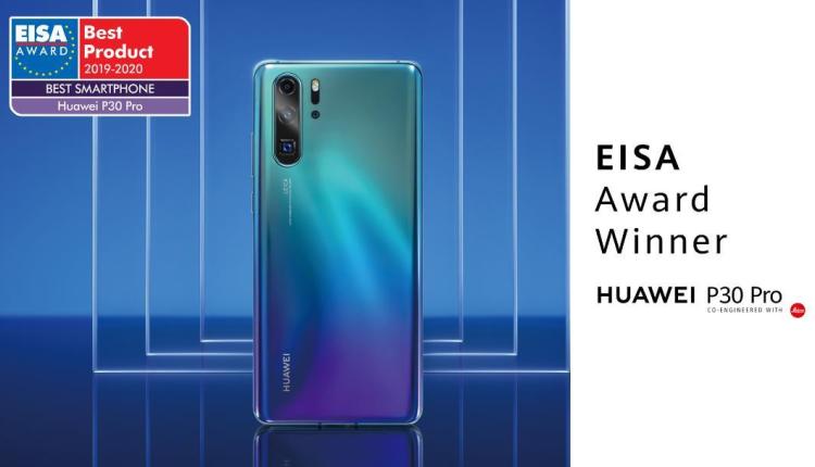 هواوي تفوز للمرة الثانية على التوالي بجائزة ’أفضل هاتف ذكي في العام‘ عن هاتف HUAWEI P30 Pro في حفل جوائز الرابطة الأوروبية للتصوير والصوت