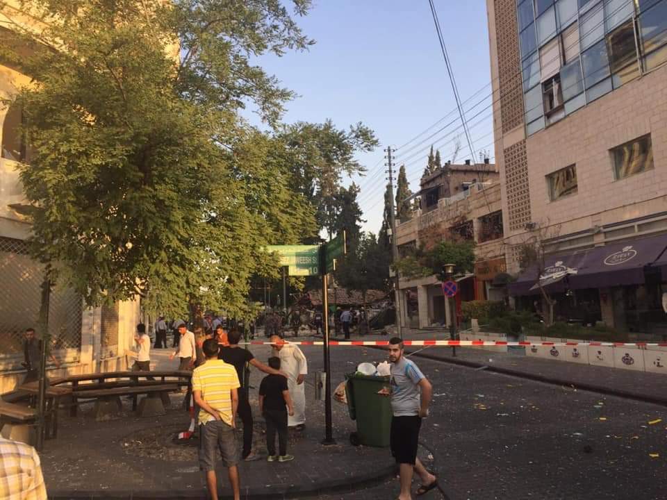 انفجار اسطوانة غاز فى احدى المطاعم بشارع الريمبو 
