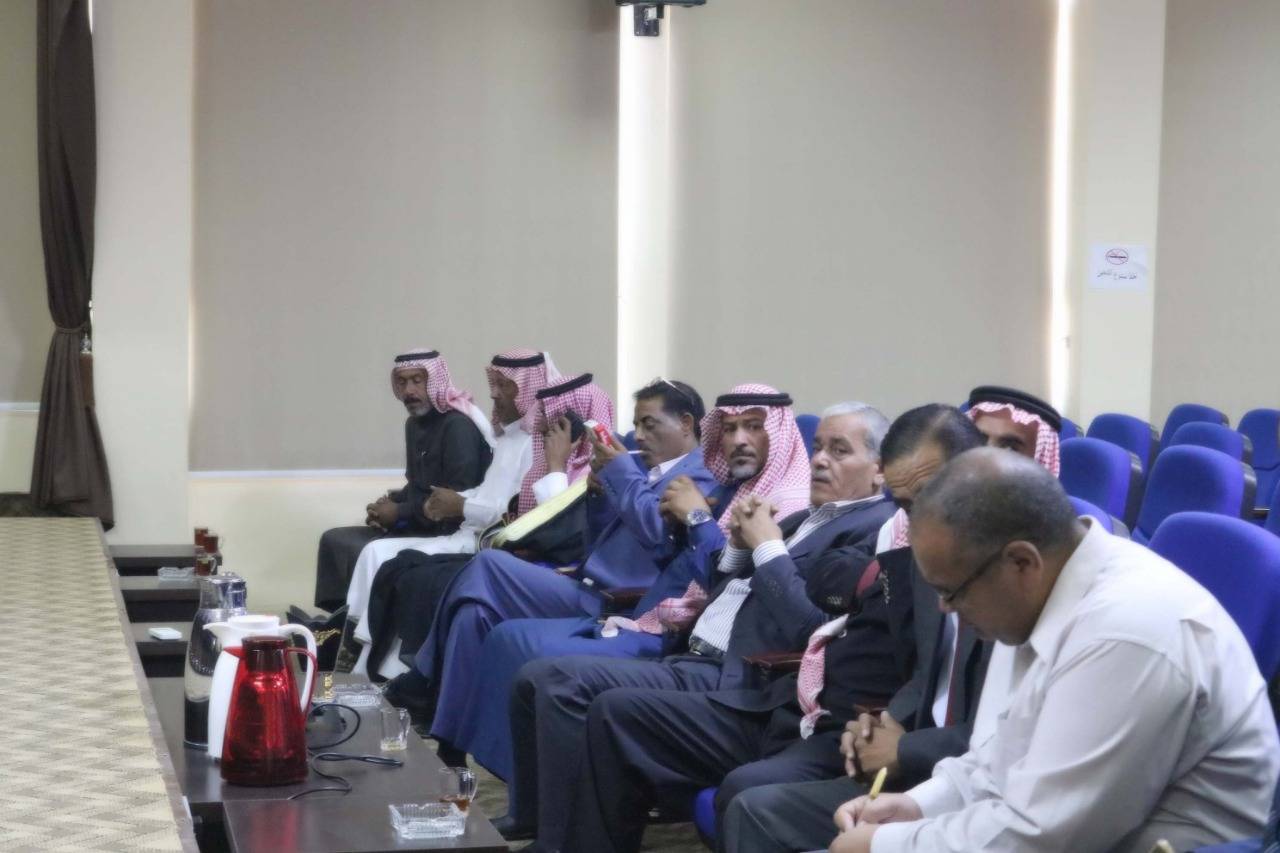أجتماع تشاوري لرؤوساء بلديات الباديـــة الأردنية ( الشمالية ، الوسطى ، الجنوبية ) في قاعة بلدية لــــواء الموقـــر .