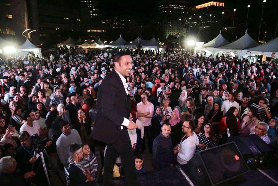 حضور جماهيري كثيف في حفل الفنان الفلسطيني ماهر العتيلي في مهرجان اتاوا