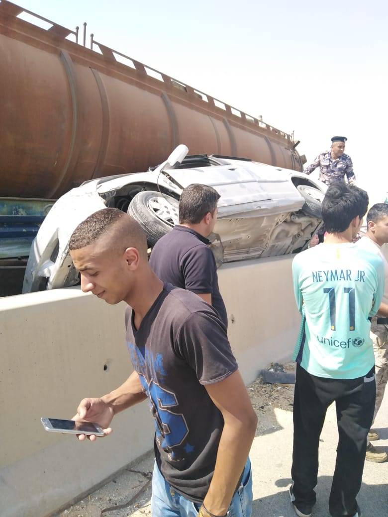 ثلاث وفيات وعدد من الاصابات  بحادث على  شارع ٦٠ سحاب الموقر حادث اليم  