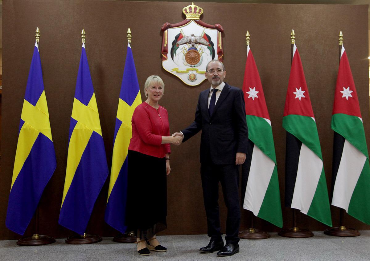 الصفدي يلتقي وزيرة خارجية مملكة السويد مارغو والستروم