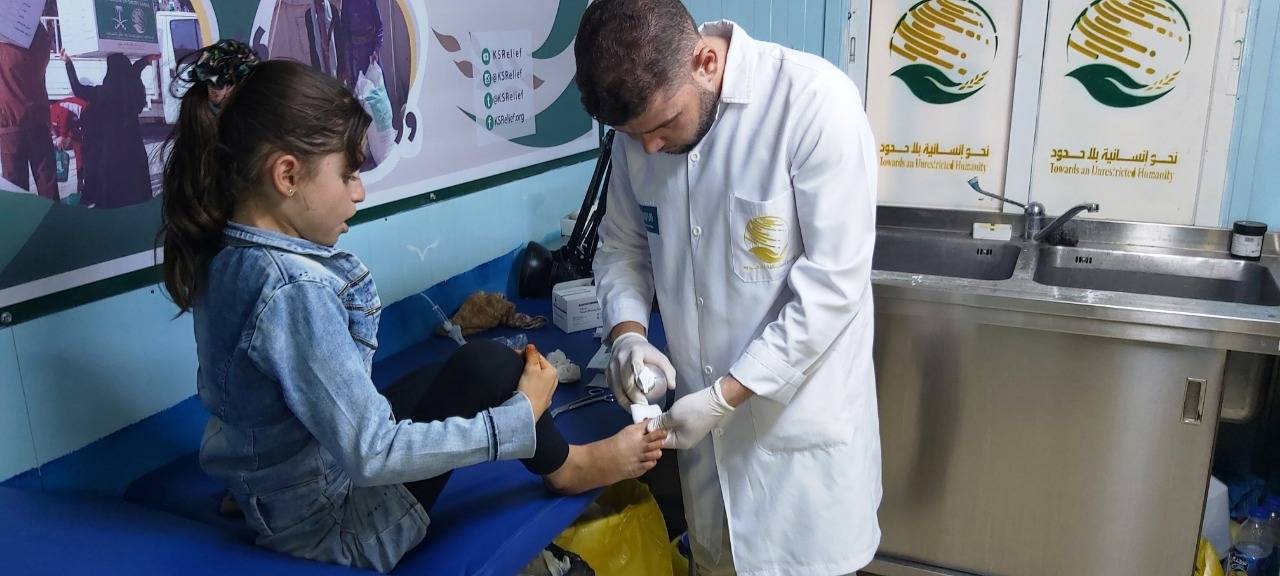 عيادات مركز الملك سلمان للإغاثة تقدم العلاج لاكثر من(15) الف حالة مرضية في مخيم الزعتري خلال شهر اغسطس من العام 2019 م  
