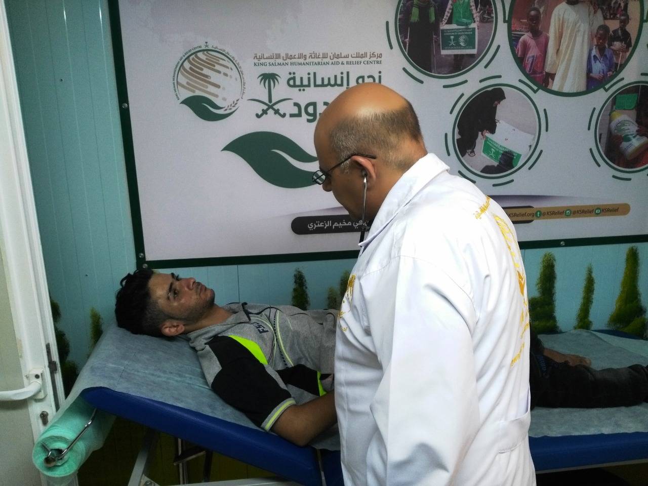 عيادات مركز الملك سلمان للإغاثة تقدم العلاج لاكثر من(15) الف حالة مرضية في مخيم الزعتري خلال شهر اغسطس من العام 2019 م  