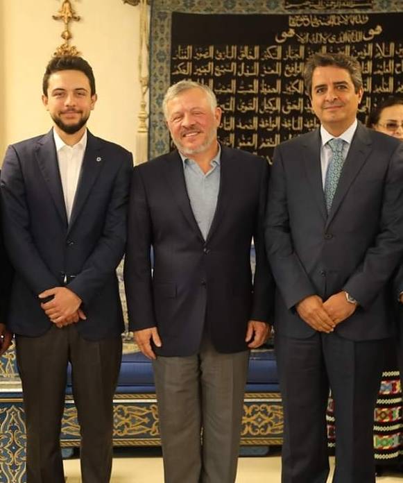 الملك وولي العهد يتناولان الغداء في منزل  الروابدة