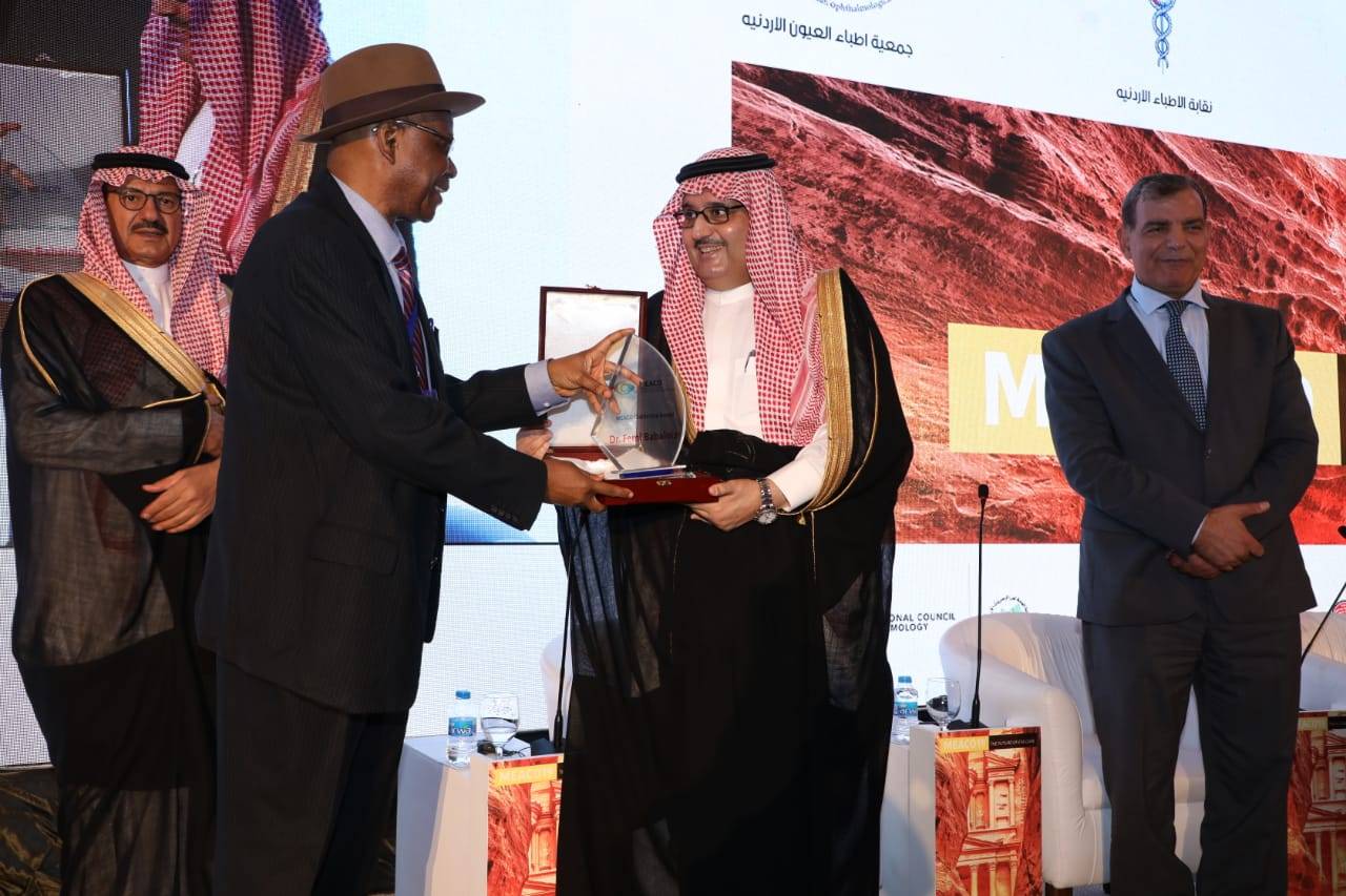الأمير عبدالعزيز بن أحمد يشهد افتتاح أعمال المؤتمر الدولي الرابع عشر لمجلس الشرق الأوسط و إفريقيا لطب و جراحة العيون ( مياكو) في الأردن