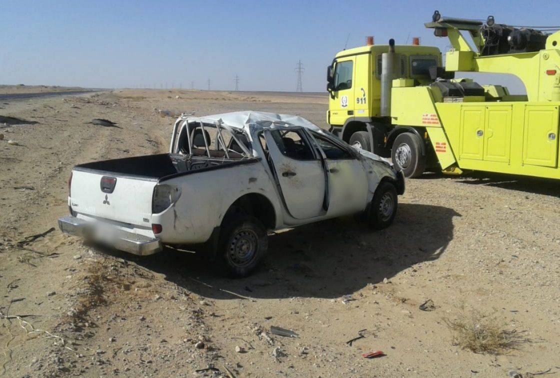 توفي شخص واصيب ثلاثة آخرين من مرتبان الدفاع المدني في حادث تدهور لسيارة بك اب في محافظة معان.