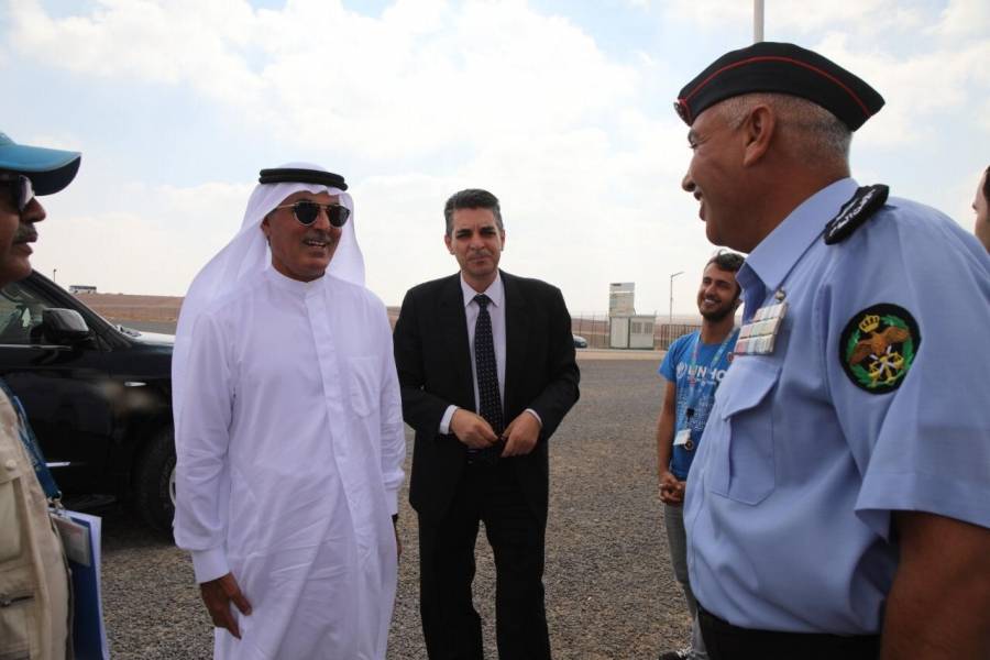 الغرير يزور مخيم الازرق للاجئين السوريين..مصور