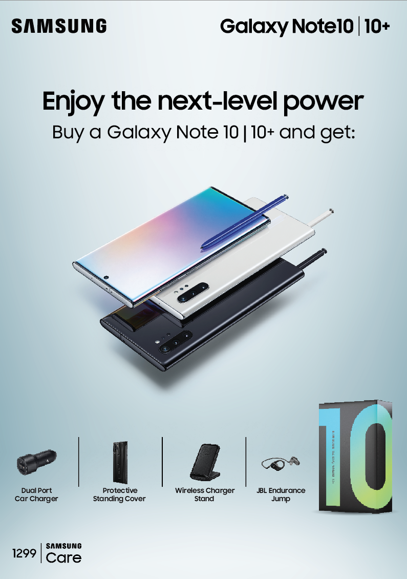سامسونج إلكترونيكس المشرق العربي تقدم الهدايا مع كل عملية شراء للهاتف الجديد كلياً Galaxy Note10 وGalaxy Note10+  (