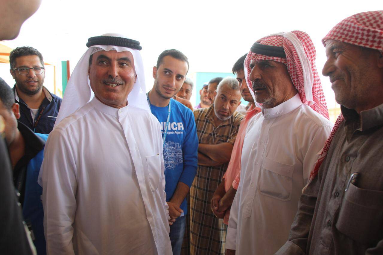 الغرير يزور مخيم الازرق للاجئين السوريين..مصور