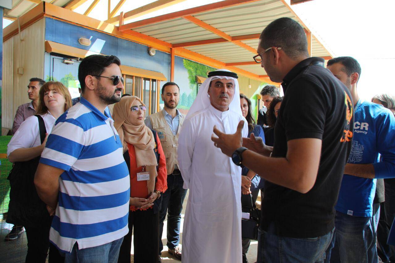 الغرير يزور مخيم الازرق للاجئين السوريين..مصور