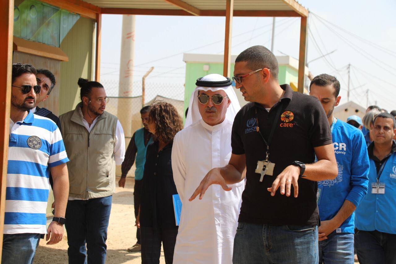 الغرير يزور مخيم الازرق للاجئين السوريين..مصور