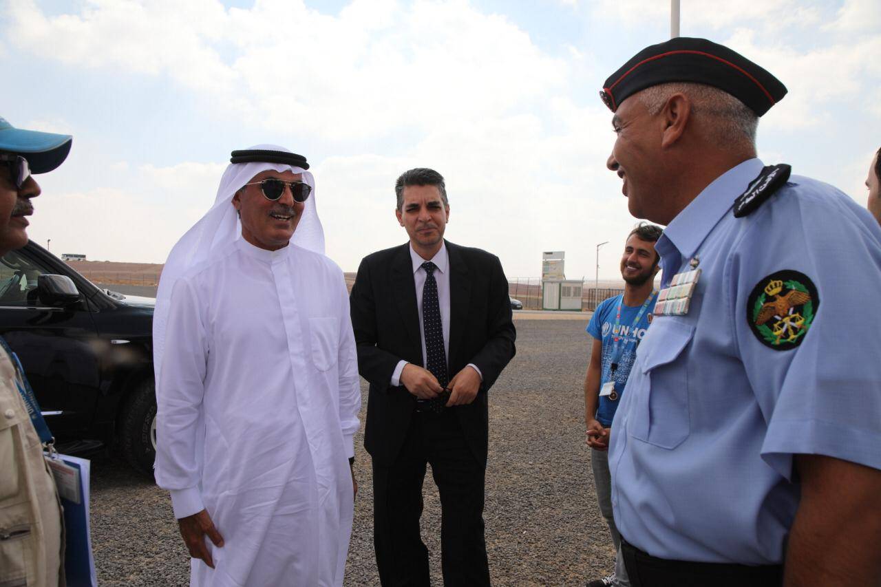 الغرير يزور مخيم الازرق للاجئين السوريين..مصور