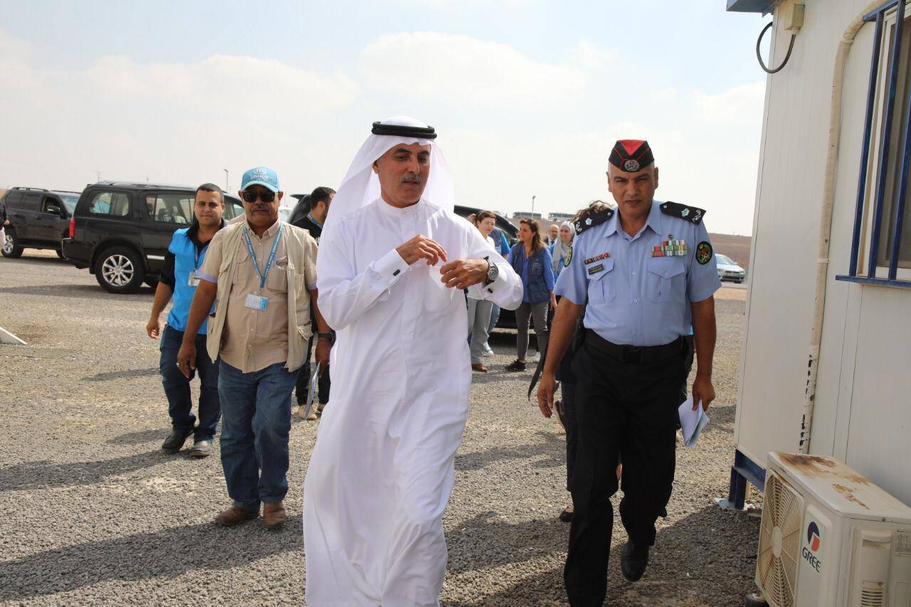 الغرير يزور مخيم الازرق للاجئين السوريين..مصور