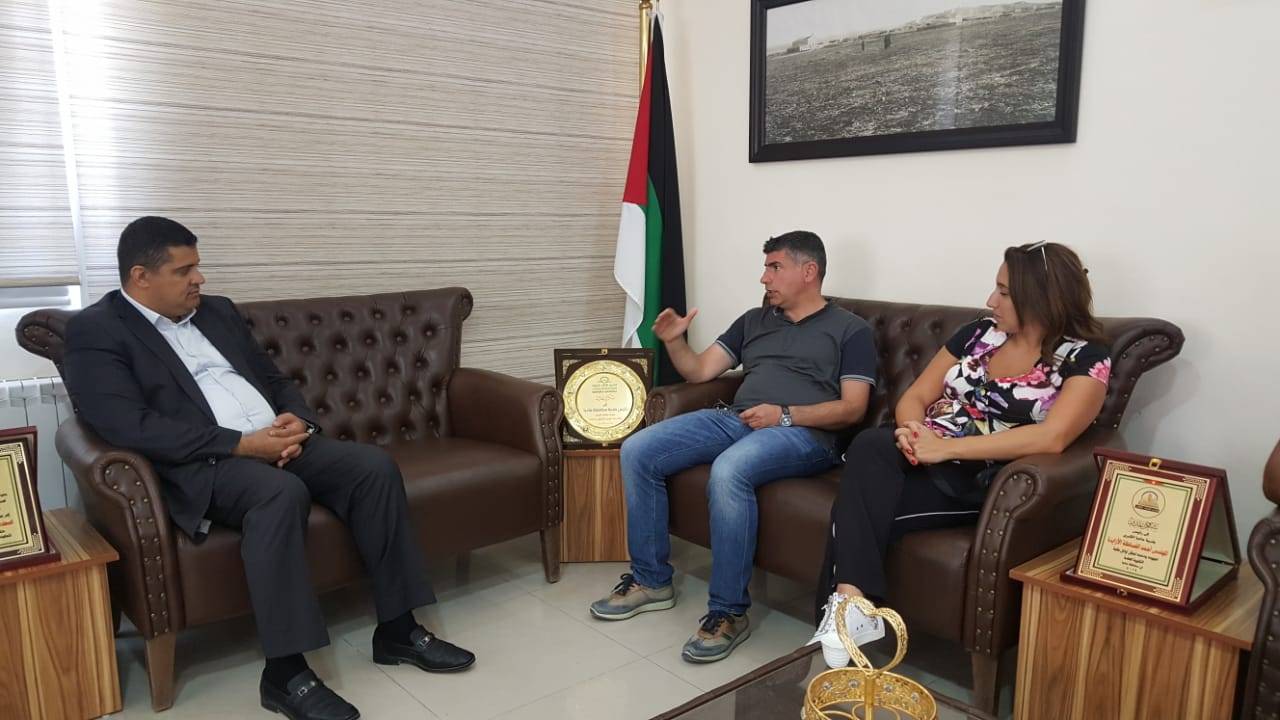 وفد من بلديه كفر  دبيان/لبنان يزور بلديه مادباالكبرى