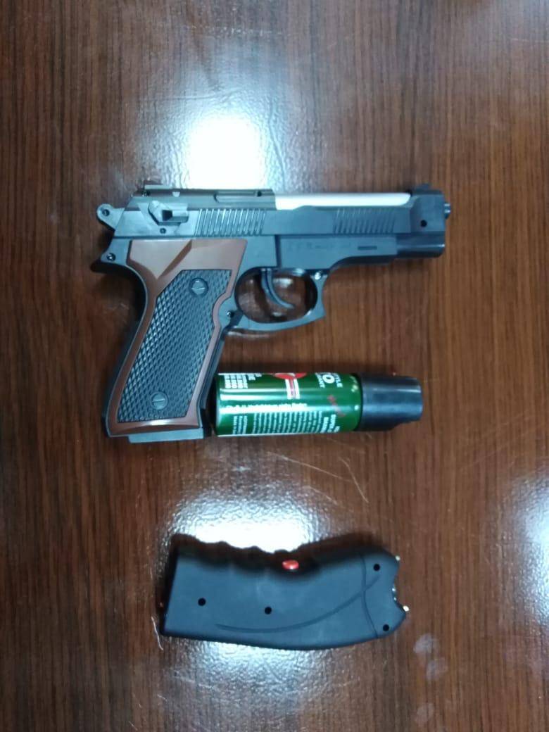 ضبط شخص حاول سلب احد محال الصرافة في منطقة مرج الحمام