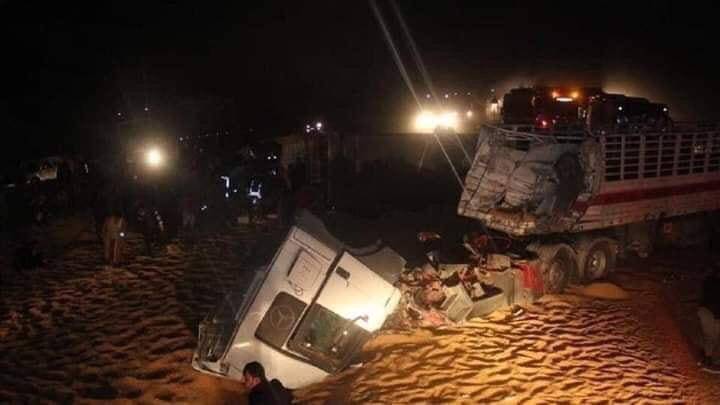 حادث على طريق الصحراوي وعدد من الاصابات