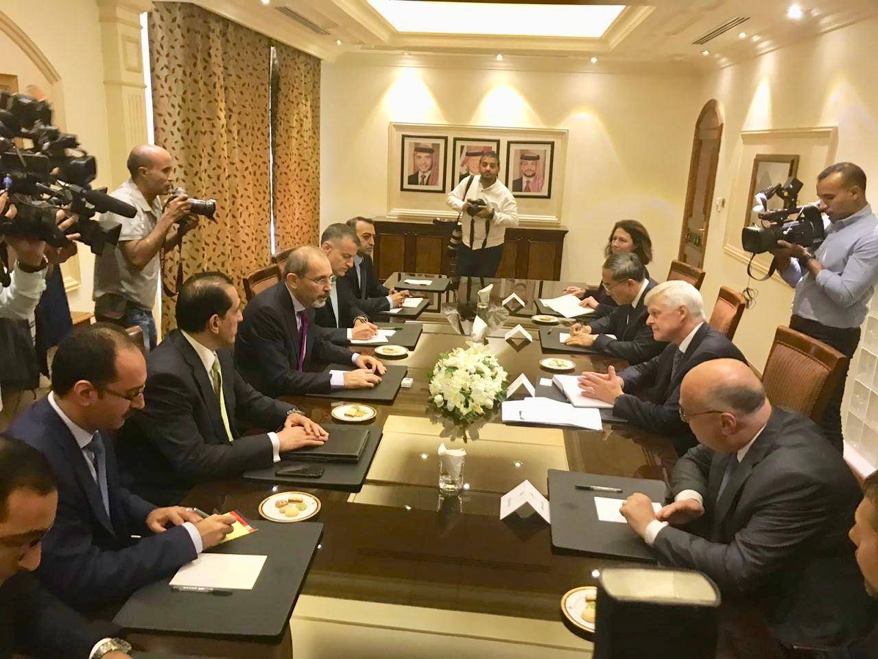 الصفدي يلتقي سفراء الدول الخمس دائمة العضوية في مجلس الأمن الدولي، المعتمدين لدى المملكة 