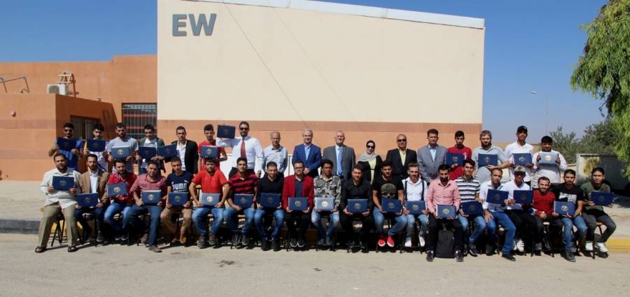 الجامعة الاميركية في مادبا تخرج الفوج الثاني لدورة التدريب المهني للاجئين السوريين