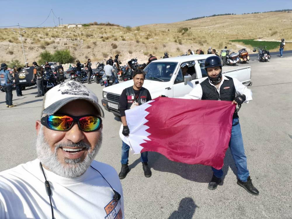 الفريق القطري للدراجات يزور الاردن 