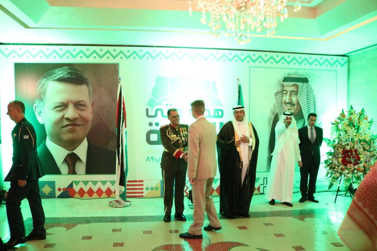 سفارة المملكة في الأردن تحتفل بذكرى اليوم الوطني الـ 89