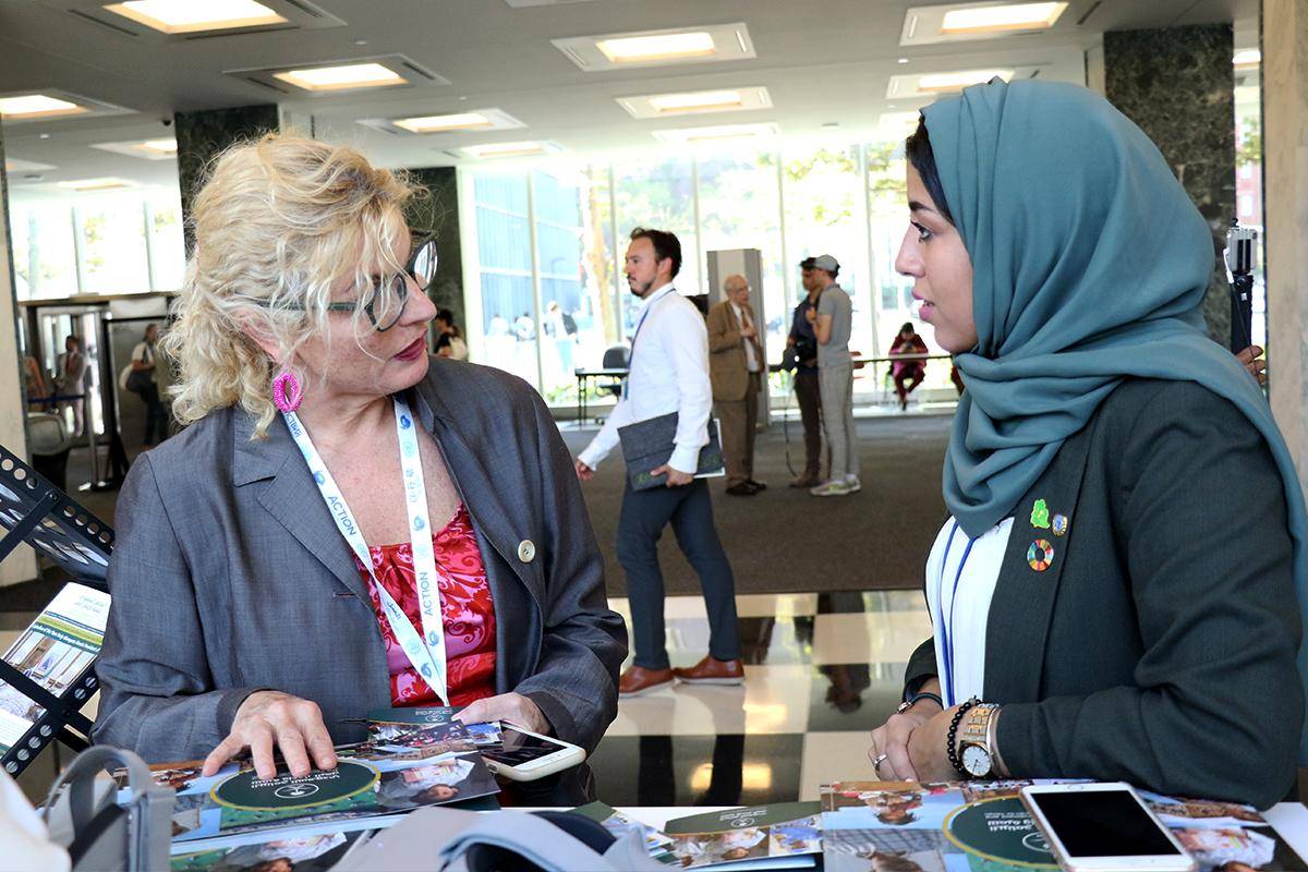 دشن معرضه على هامش أعمال الجمعية العامة للأمم المتحدة إعمار اليمن يُطلع العالم على جهوده ومشاريعه التنموية