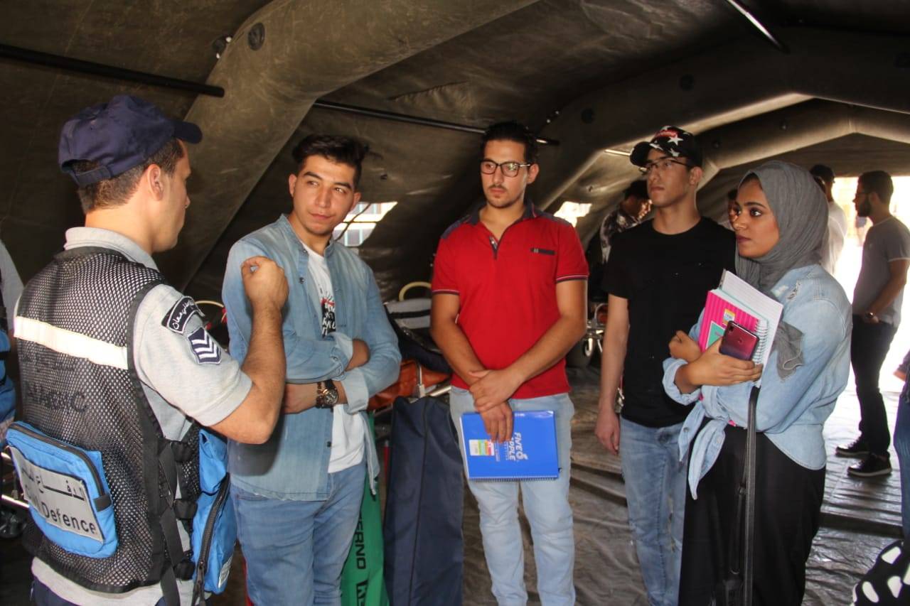 الدفاع المدني يُنظم مبادرة (صحتك بتهمنا) في محافظة معان