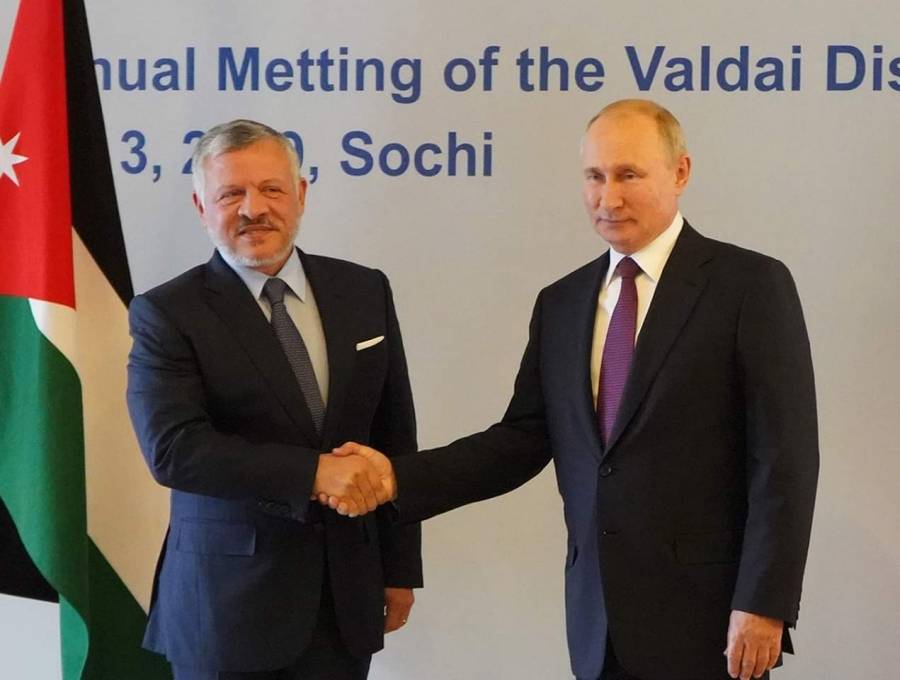 جلالة الملك عبدالله الثاني يعقد مباحثات ثنائية مع الرئيس الروسي فلاديمير بوتين