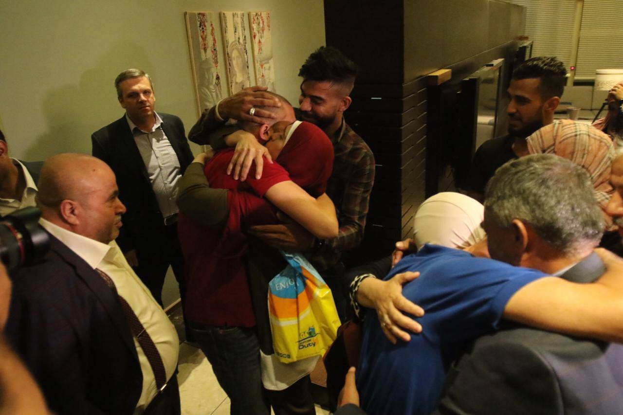 وصول المواطنين الأردنيين عبدالرحمن  علي حسين وثائر  حسام مطر اللذين كانا قد اعتقلا في مصر منذ عشرة ايّام. 