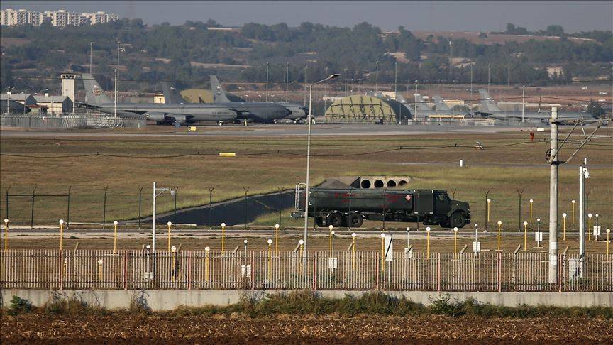 تحركات مكثفة للطائرات المقاتلة التركية في قاعدة إنجرليك الجوية