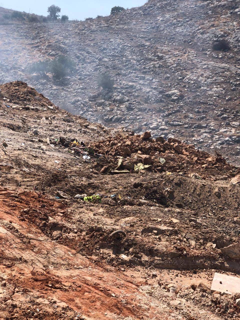 إغلاق موقع لتهريب النفايات الإسرائيلية في بلدة نعلين