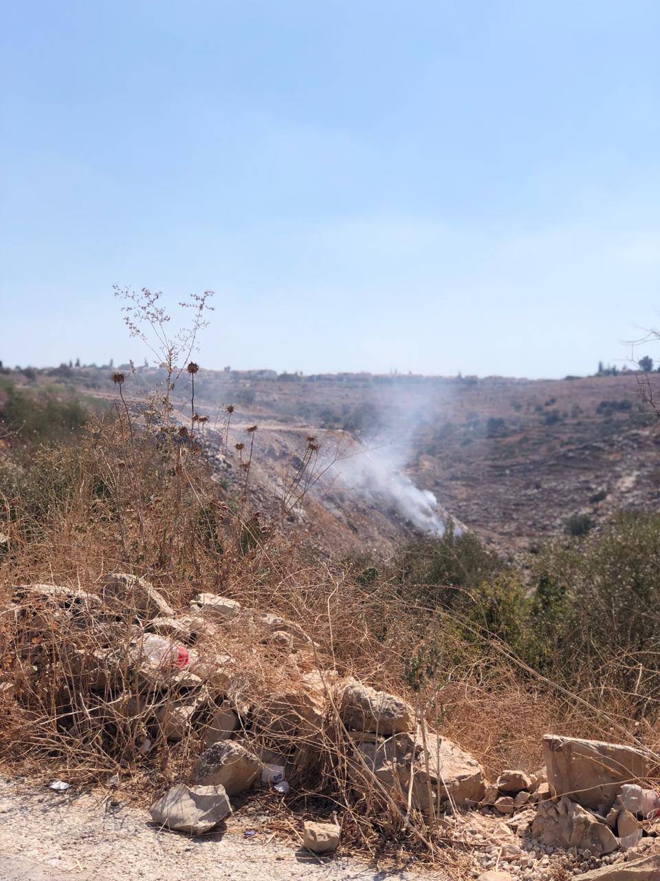 إغلاق موقع لتهريب النفايات الإسرائيلية في بلدة نعلين