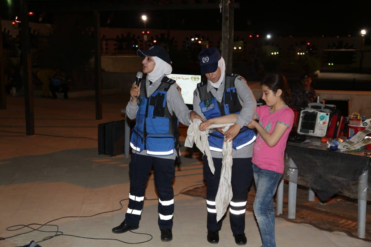 الدفاع المدني يُنظم مبادرة (صحتك بتهمنا) في محافظة الزرقاء