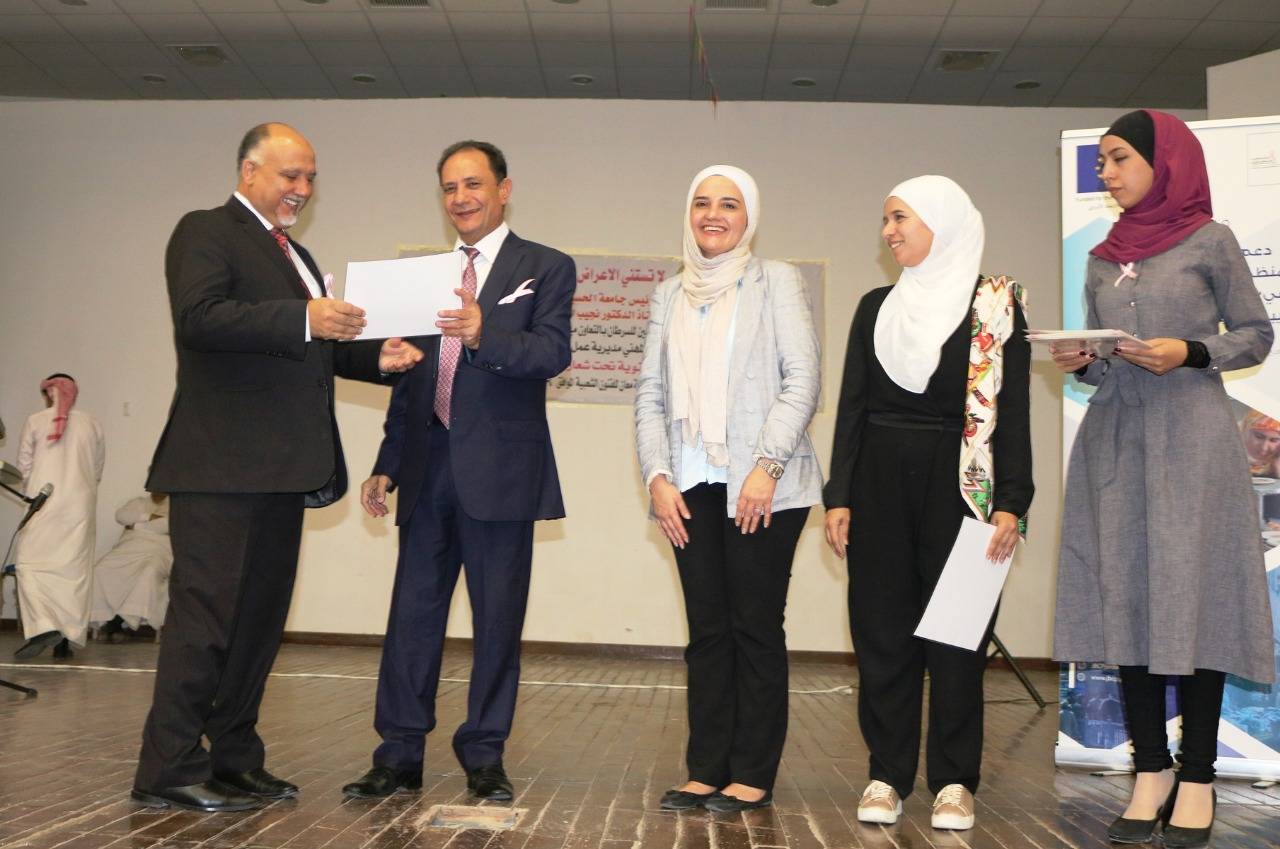 حفل إطلاق حملة لا تستني الاعراض افحصي في جامعة الحسين بن طلال