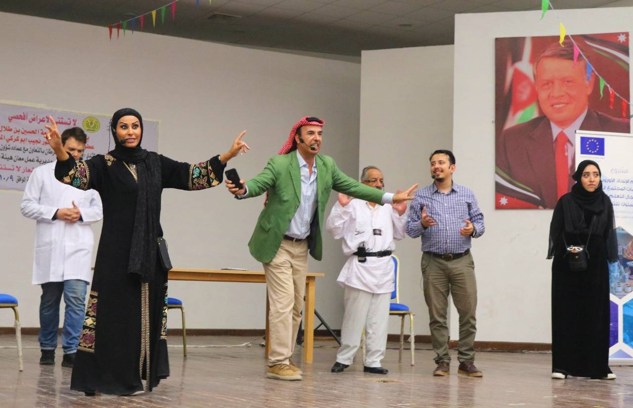 حفل إطلاق حملة لا تستني الاعراض افحصي في جامعة الحسين بن طلال