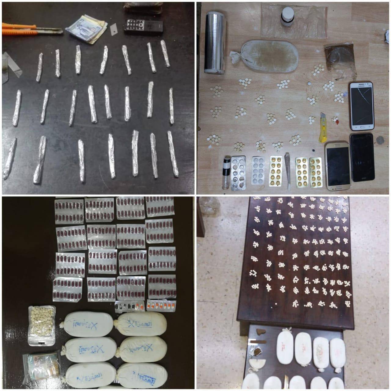 إدارة مكافحة المخدرات : 12 قضية اتجار وترويج للمواد المخدرة في مختلف محافظات المملكة خلال 48 ساعة الماضية 