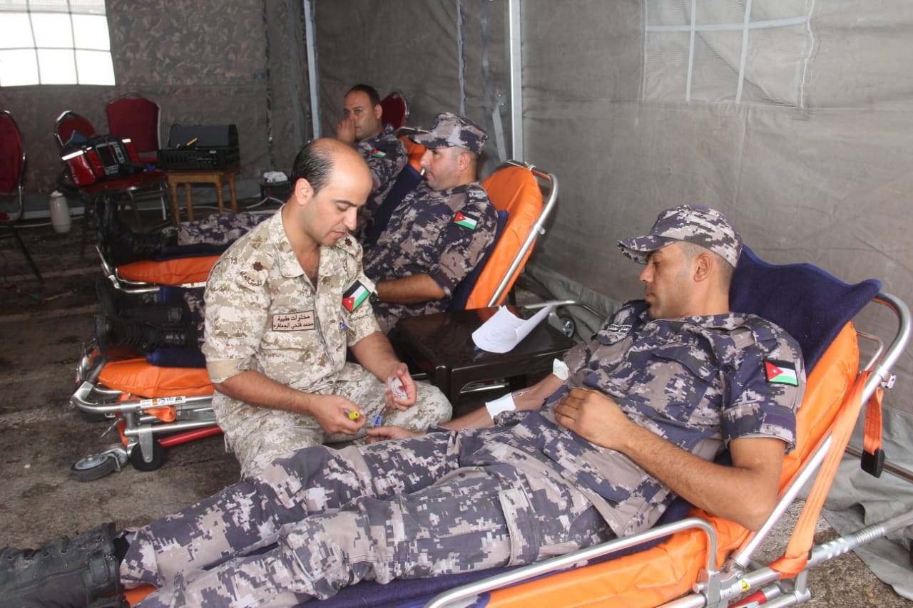 مديرية دفاع مدني  الكرك تنظم حملة للتبرع بالدم